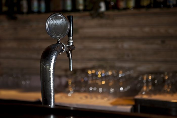 Draught Beer Tap in a Bar
