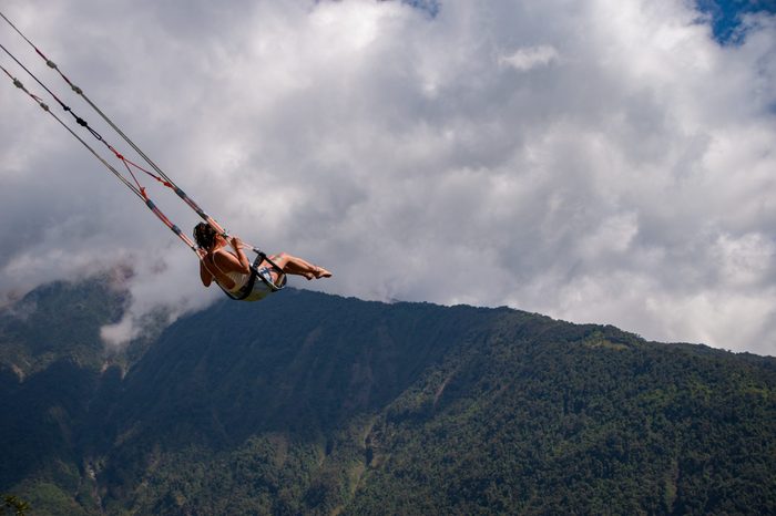 Swing, La Casa del Arbol, Banos, Ecuador