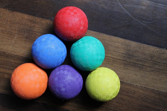 colorful playground balls