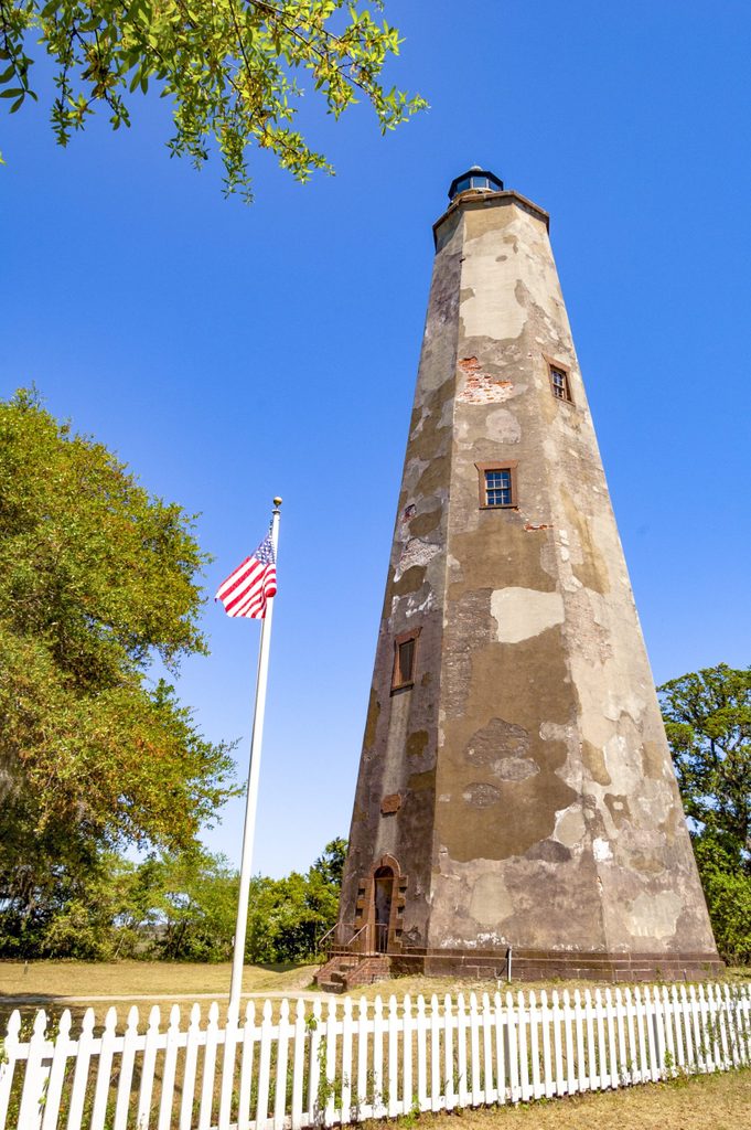 Old Baldy lighthouse on Bald Head Island, North Carolina
