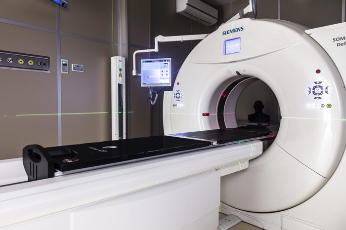 Siemens tomograph produces verification images of patients in the Cyclotron Center at the Institute of Nuclear Physics