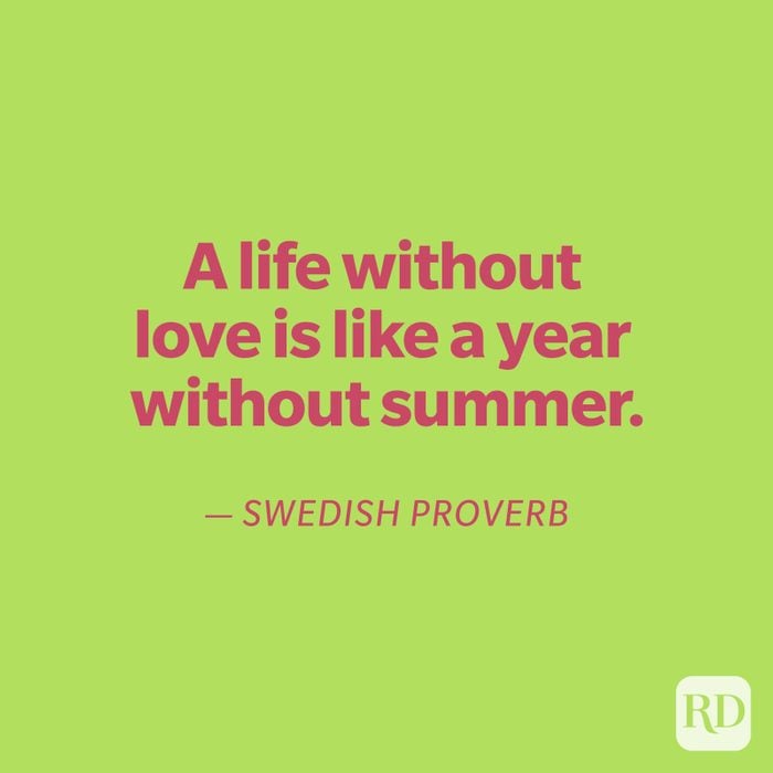 Swedish proverb