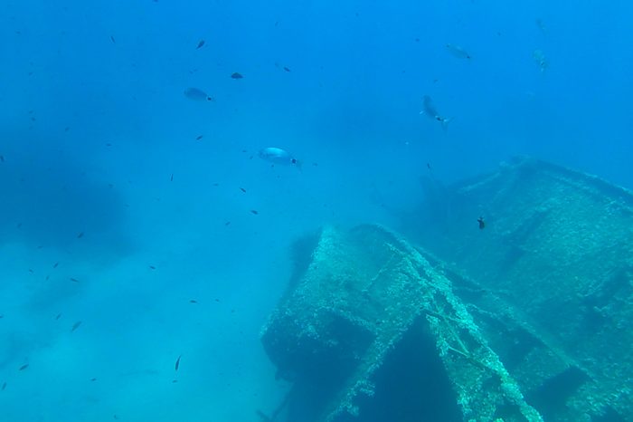 underwater wreck of the elviscot