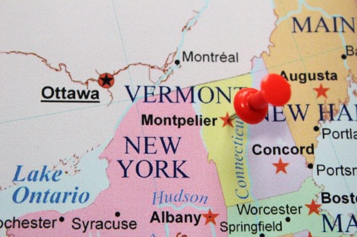 Montpelier pinned on map.