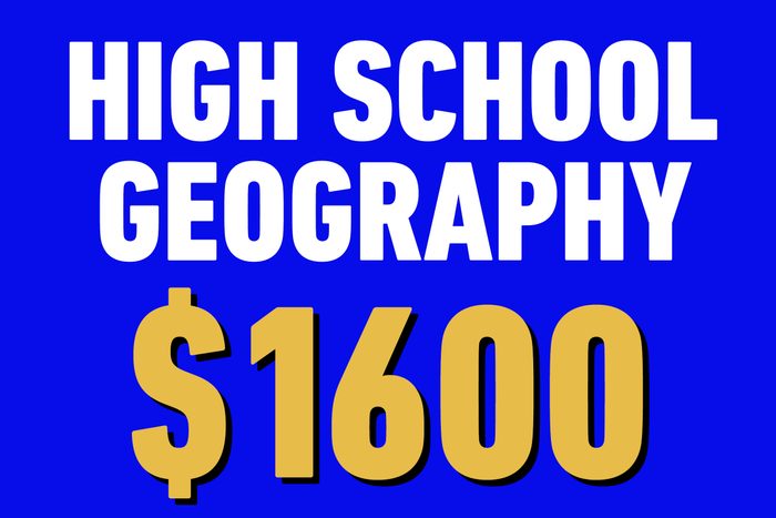 high school geography 1600