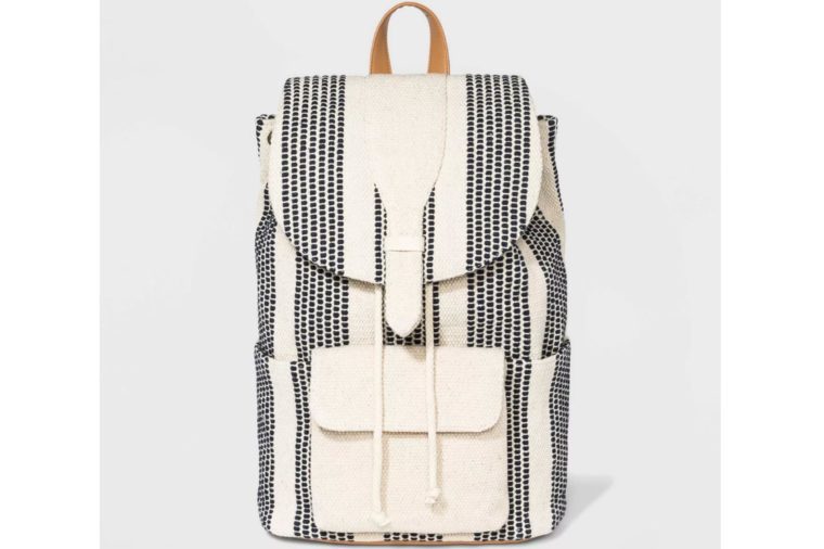 target striped backpack