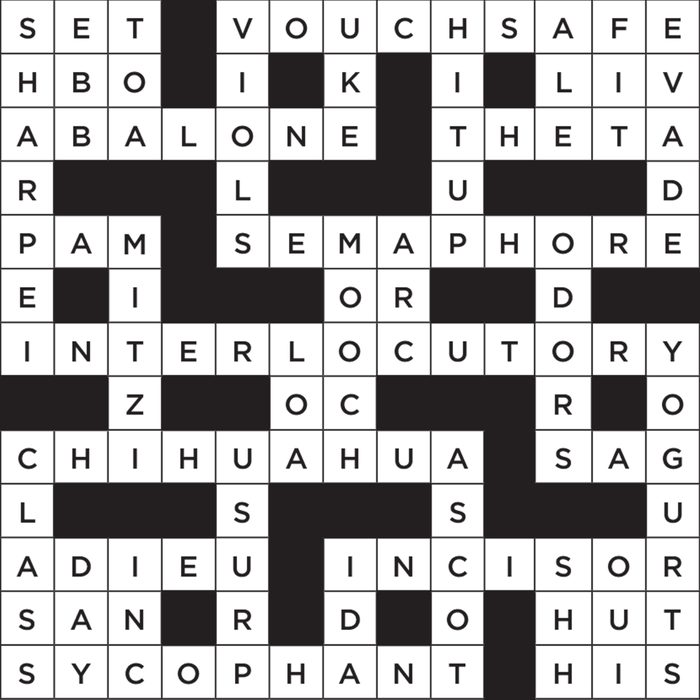 spelling themed crossword puzzle