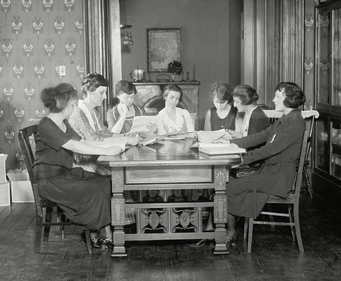 Women of the National Womens Party meeting in 1922