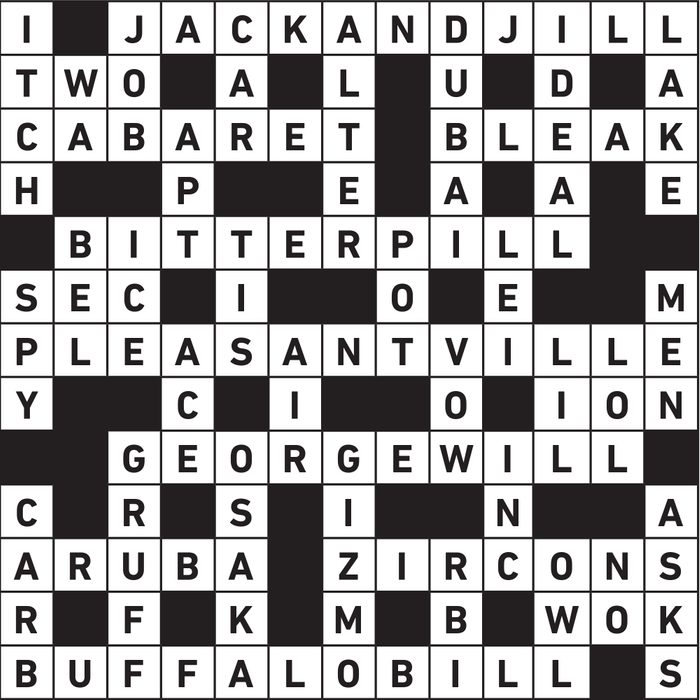 different but similar themed crossword puzzle