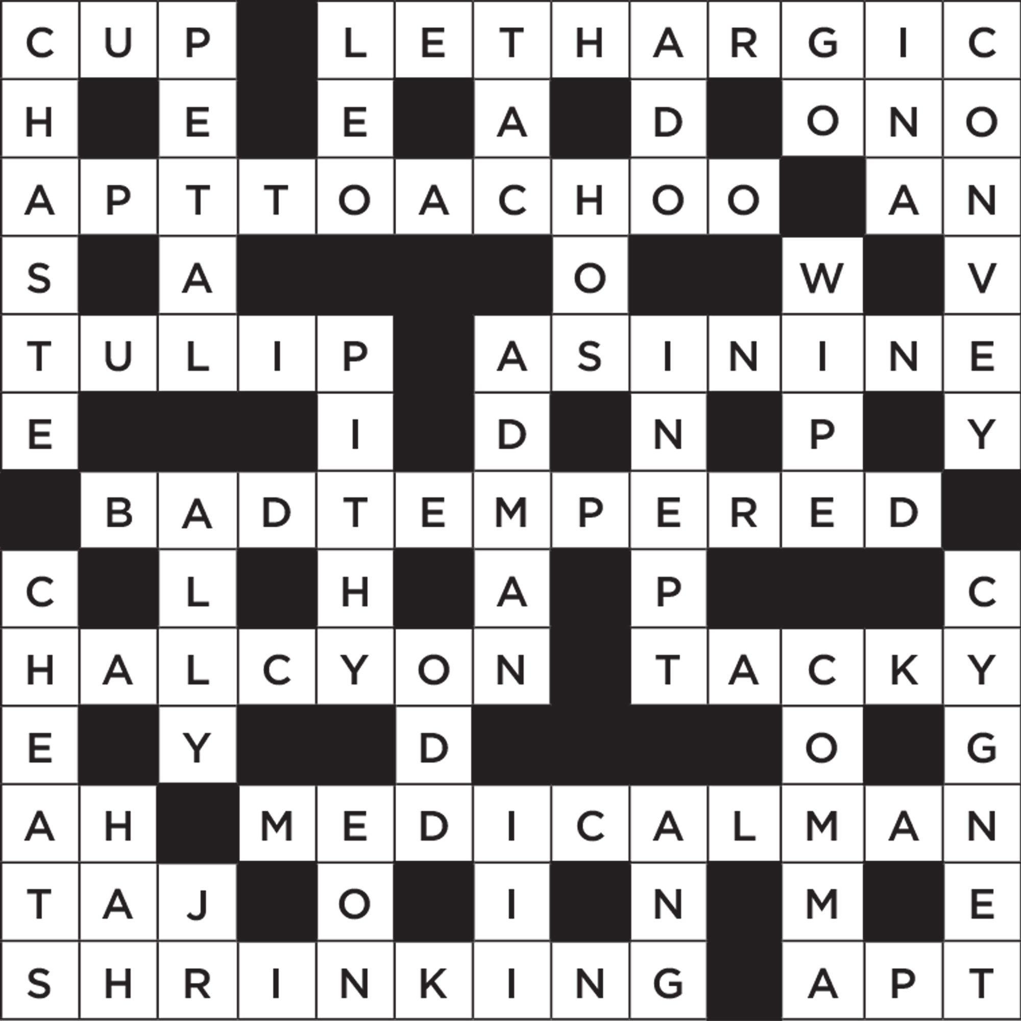 Featured image of post Printable Universal Crossword Puzzle Today / If you get stumped on any of them, not to worry, of course we will give you the answers!