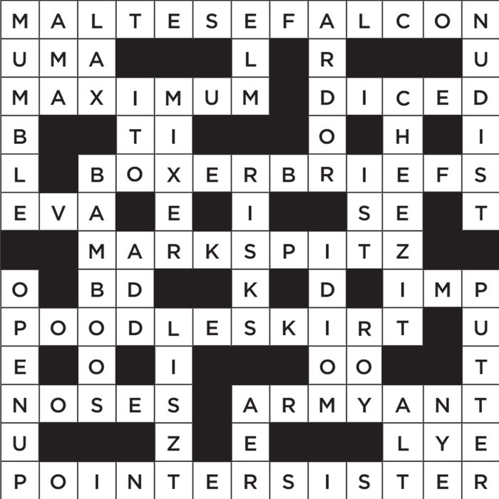 dog breed crossword puzzle