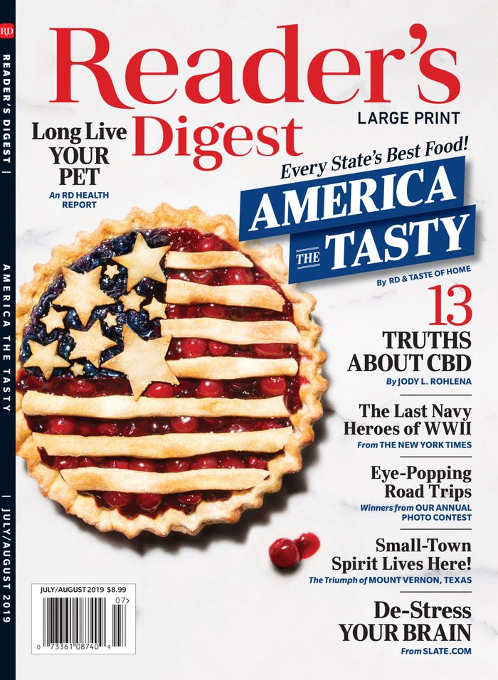 reader's digest print issue july/august 2019