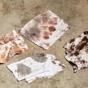 dirty paint rags