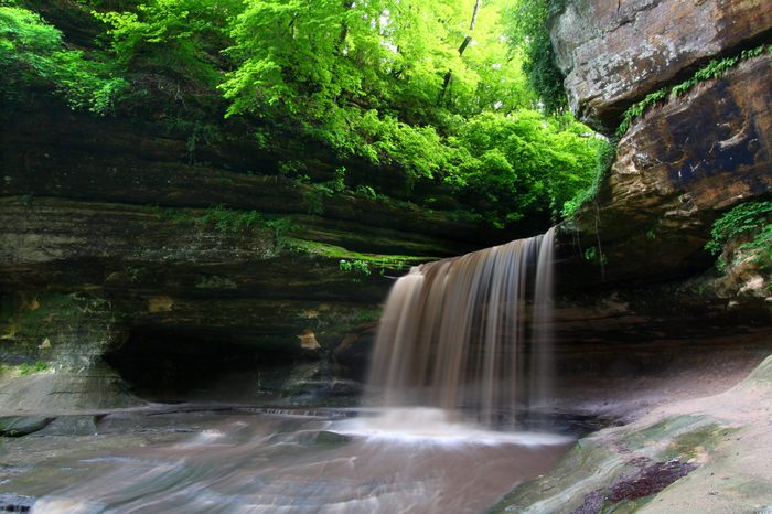 Lasalle Falls at Starved Rock State Park in Illinois