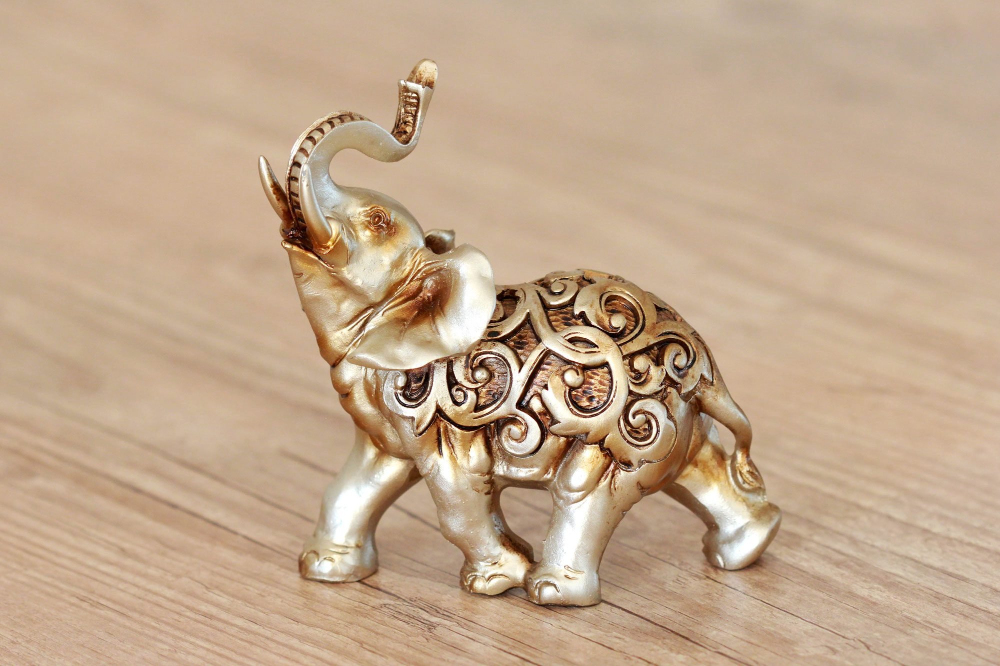 Statue Of Hindu Elephant Golden