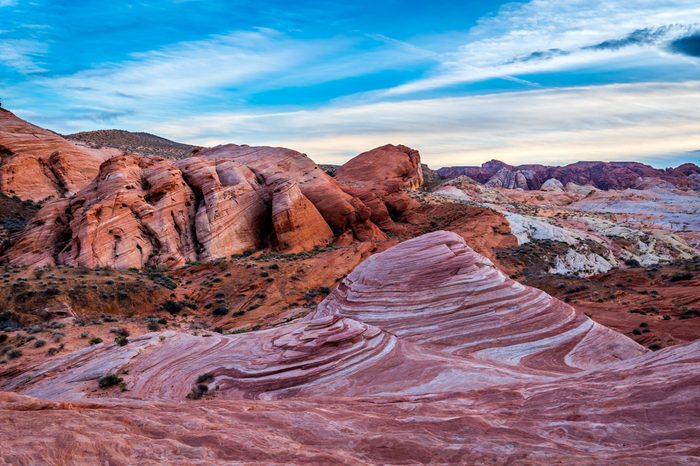 Valley of Fire. First Nevada's state park. One cold winter afternoon in January.