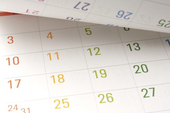 Colorful calendar
