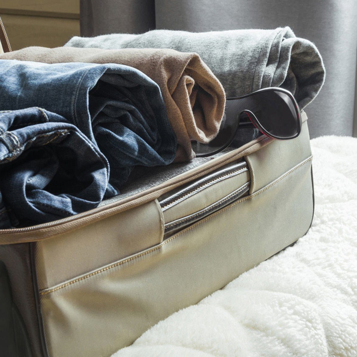 Storing in Suitcases? Roll Away