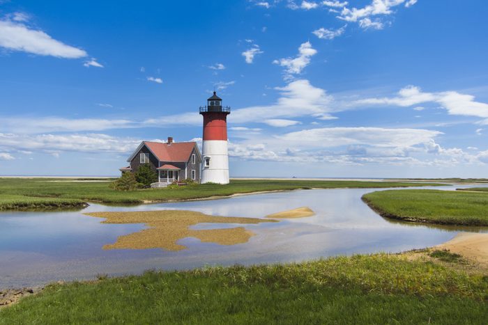 light house off the coast of Cape Cod, Massachusetts, USA
