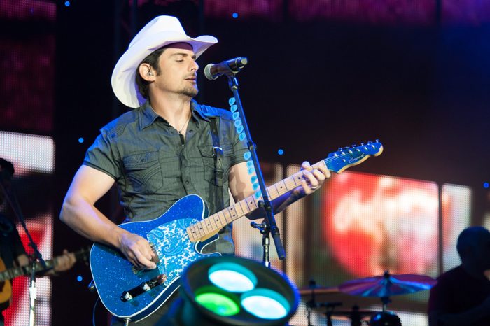 Brad Paisley performs in The Escape Virtual Reality World Tour at Sleep Train Amphitheater in Wheatland,