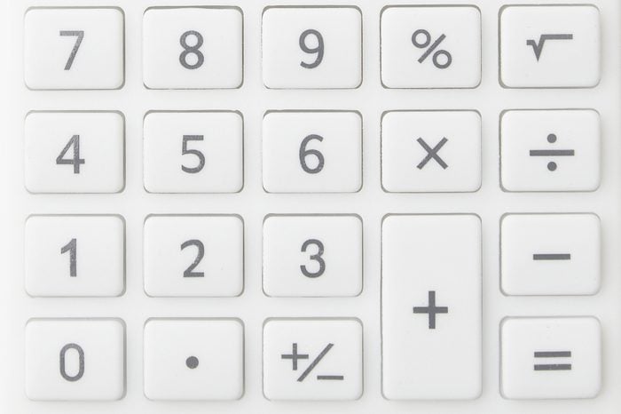 calculator closeup