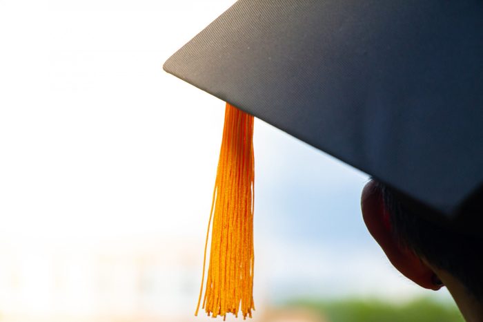 graduation cap closeup