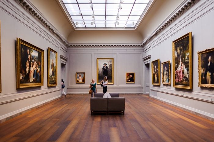 Interior of the National Gallery of Art,