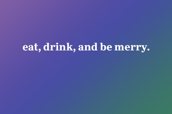 eat drink and be merry iphone wallpaper