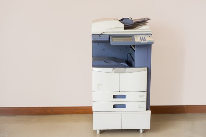 Copier in the office for business people workplace