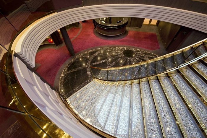 Goth Cruise spiral staircase