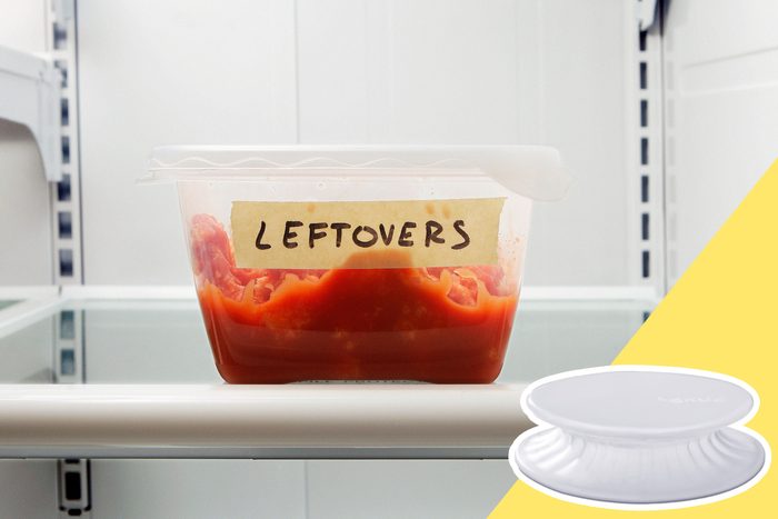 leftovers in fridge