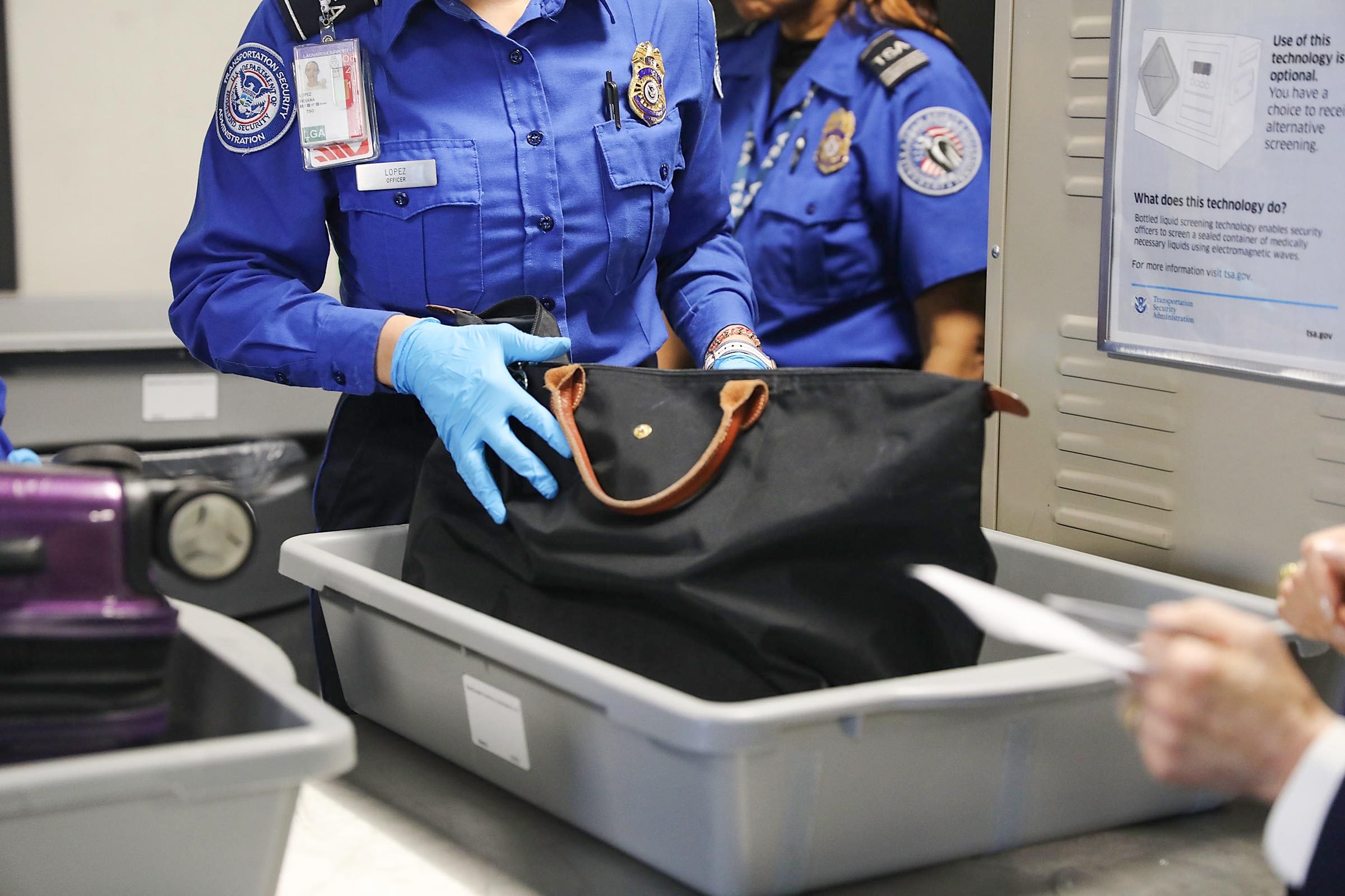 TSA displays items not allowed to be carried onto an airplane - Times Leader