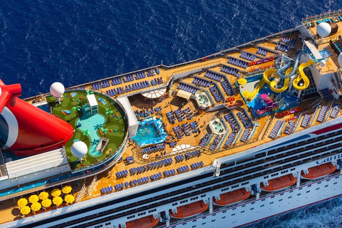 carnival cruise ship aerial