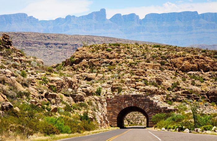 Tunnel with Mountains at Big Bend National Park