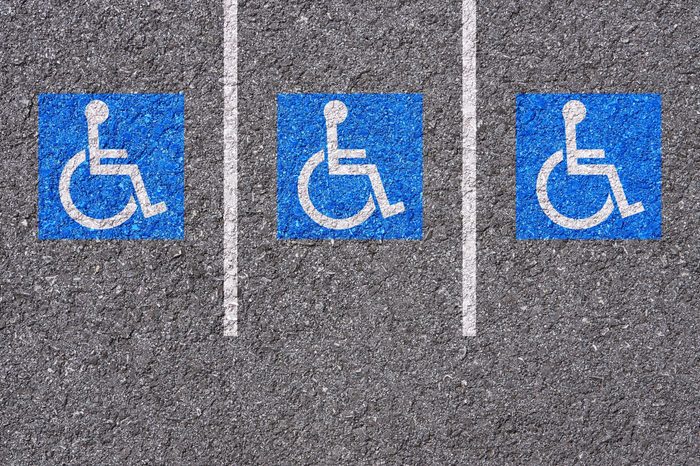handicapped parking area