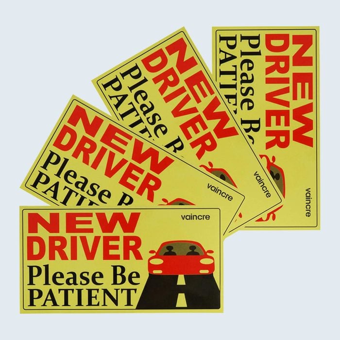 New driver bumper sticker