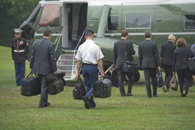 President Barack Obama boards Marine One to visit Orlando, from the White House, Washington DC, USA - 16 Jun 2016