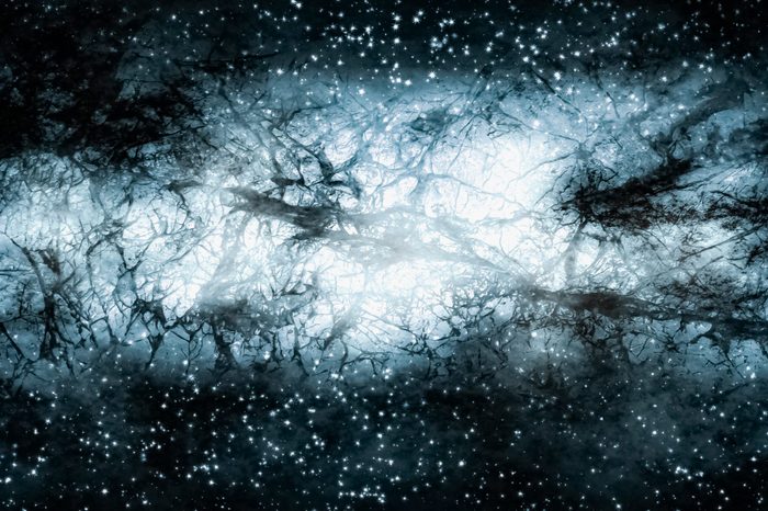Deep Universe - Dark Matter - Cosmic Clouds - Abstract Illustration