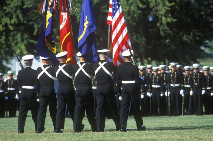 color guard marching