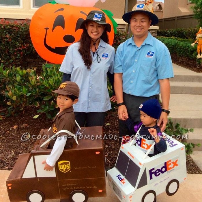 Mail Carriers and Delivery Workers Family Costume