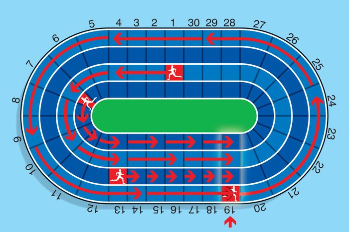track and field answer illustration