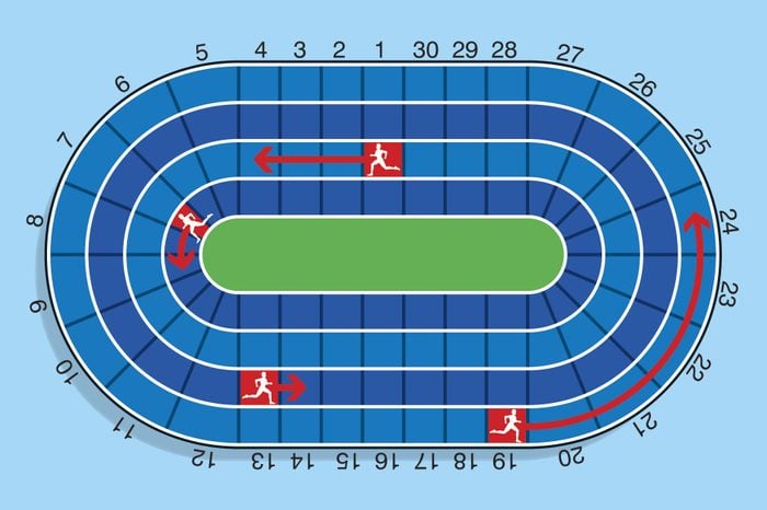 track and field illustration