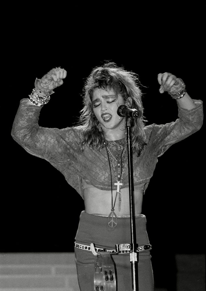 Mandatory Credit: Photo by Mario Suriani/AP/Shutterstock (6561668c) Madonna Ciccone Pop star Madonna performs on stage at New York's Radio City Music Hall Madonna, New York, USA