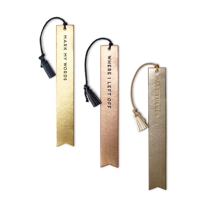 Dabney Lee Faux Leather Bookmarks With Sayings Via Target.com
