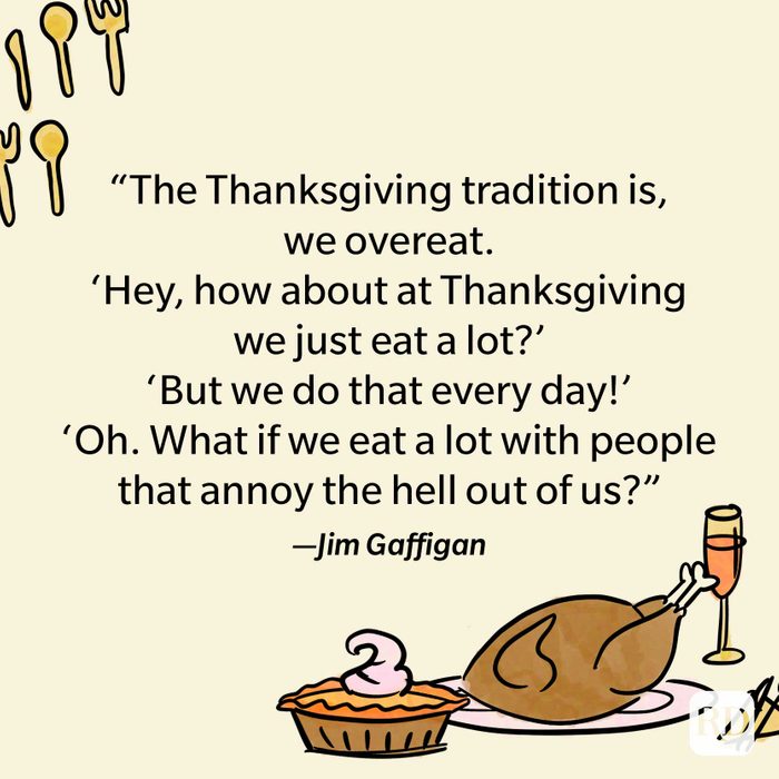 Funny Thanksgiving Quotes to Share at the Table | Reader's Digest
