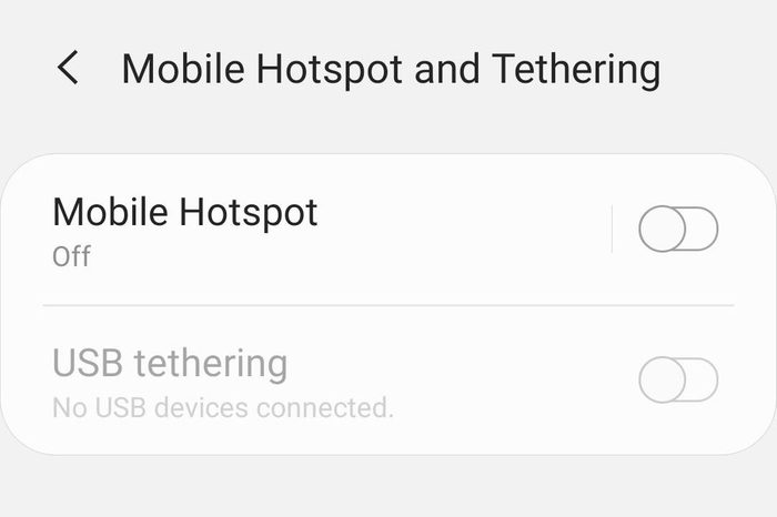 android screenshot for mobile hotspot