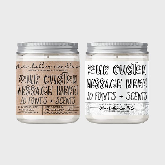 Silver Dollar Candle Co. Personalized Scented Soy Candle