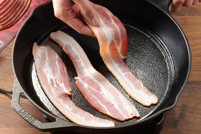 bacon on stovetop