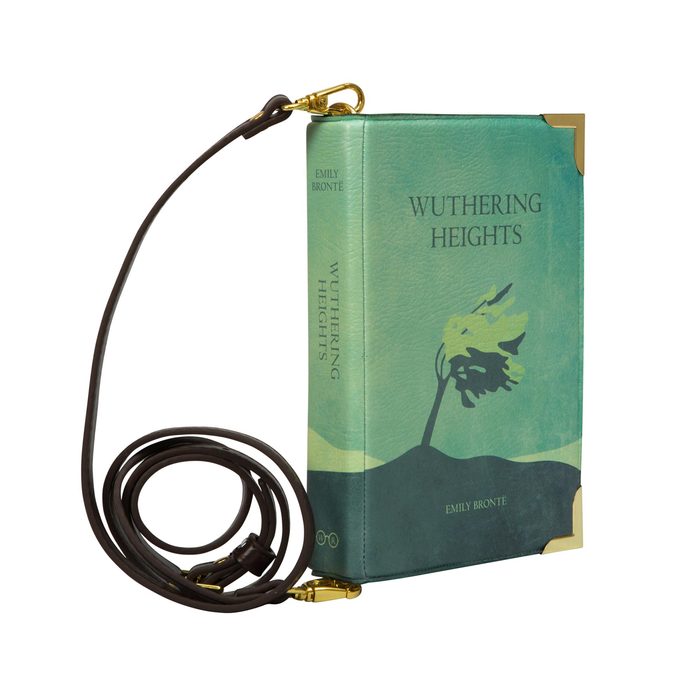 Well Read Wuthering Heights Green Book Handbag Cross Body Clutch