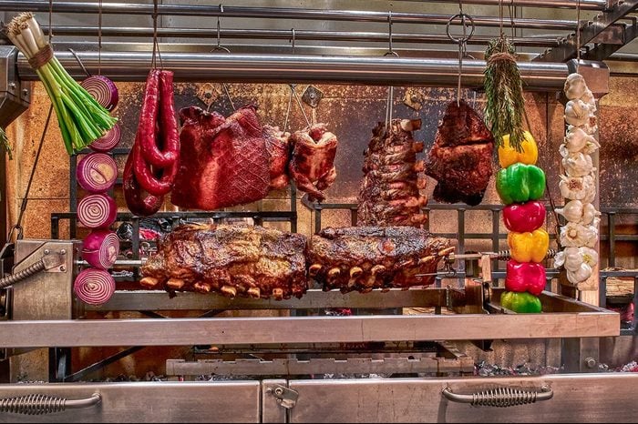 Meat Station At Bacchanal Buffet.